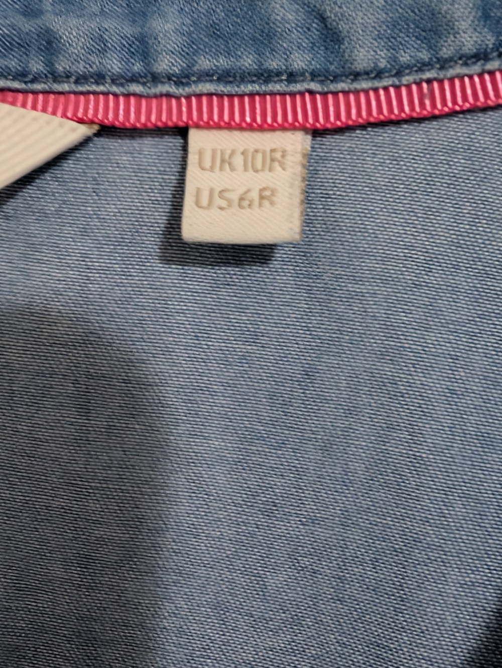 Boden Aubrey Denim Midi Chambray Tie-Waist Dress in Light Blue Size US 6 - Picture 4 of 11